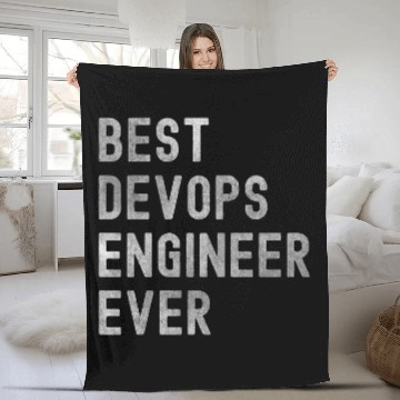 Discover bests DevOps Engineer Ever funny computer science coding dev Zip Fleece Blankets