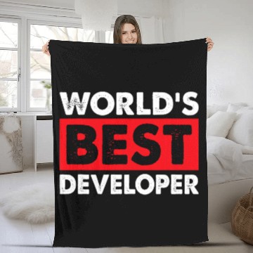 Discover bests Business Developer Software Coding Programmer Fleece Blankets