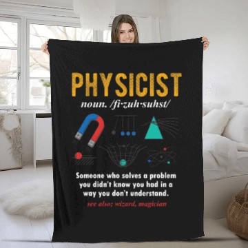 Discover Relativity Natural Science Experiment Physics Lover 1 Fleece Blankets