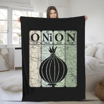 Discover Onion Periodic Table Elements Vegetables Farmer Retro 26 Baseball Tees Fleece Blankets