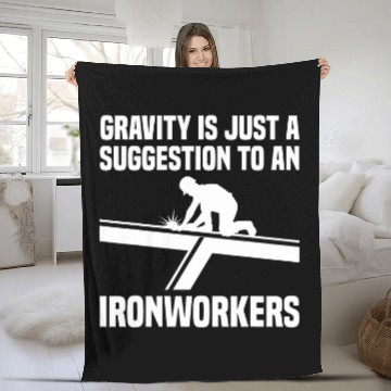 Discover Gravity Ironworker 2 Zip Fleece Blankets