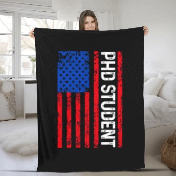 Discover PhD Student Dissertation Doctorate Graduation 63 Fleece Blankets