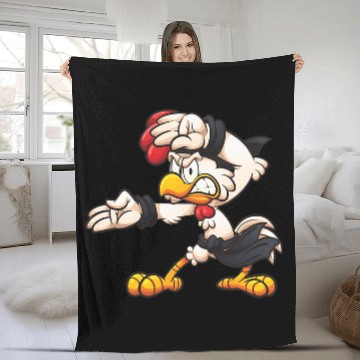 Discover Karate rooster black belt Baseball Tees Fleece Blankets