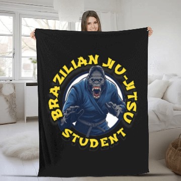 Discover BJJ BRAZILIAN JIUJITSU STUDENT Baseball Tees Fleece Blankets