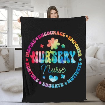 Discover Groovy nursesry nurses RN nurses Inspirational Life 2 Zip Fleece Blankets