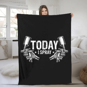 Discover Autobody Technician Qutoe for Automotive Car Painter 1 Fleece Blankets