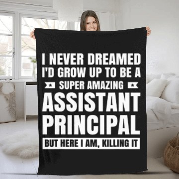 Discover Assistant Principal School College Principal Teacher Job Fleece Blankets