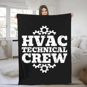 Discover HVAC Technical Crew 1 Baseball Tees Fleece Blankets