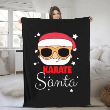 Discover Karate Santa Claus Christmas Holiday Karate 2 Baseball Tees Fleece Blankets