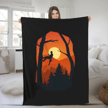 Discover Arborist Forest Chainsaw Baseball Tees Fleece Blankets