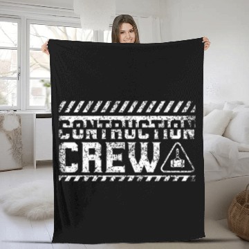 Discover Construction Crew Job Worker Site Zone Baseball Tees Fleece Blankets