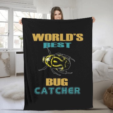 Discover Worlds bests Bug Catcher Gift Men Women Bug Exterminator 21 Fleece Blankets