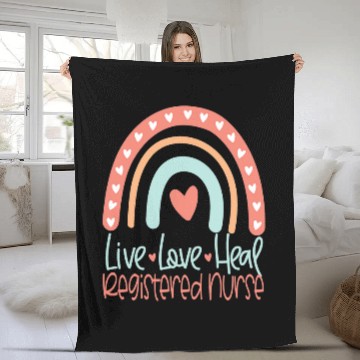 Discover Registered nurses Nursing Student Graduation RN Fleece Blankets