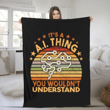 Discover Its a AI Thing artificial life robot computer science Baseball Tees Fleece Blankets