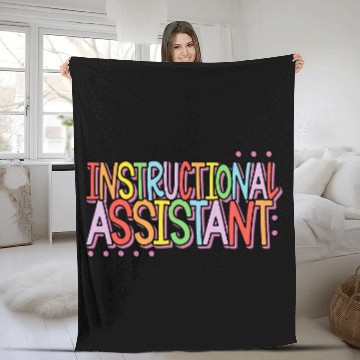 Discover Groovy Instructional Assistant School Worker Appreciation 1 Fleece Blankets