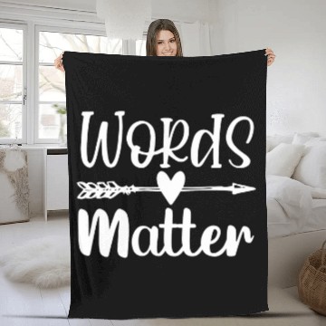 Discover Teacher education school principal student gift words matter Baseball Tees Fleece Blankets