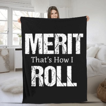 Discover Funny Merit Roll Quote Student Accomplishment Zip Fleece Blankets