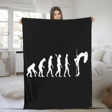 Discover Pole Dancer Pole Dance Evolution Development Dance Fleece Blankets