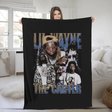 Discover Lil Wayne Rap Fleece Blankets