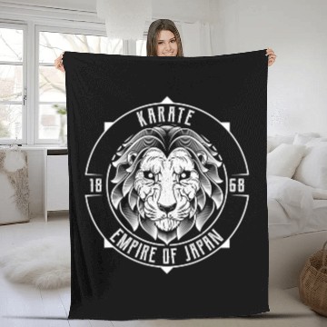 Discover Japanese Lion Karate Gift 1 Fleece Blankets