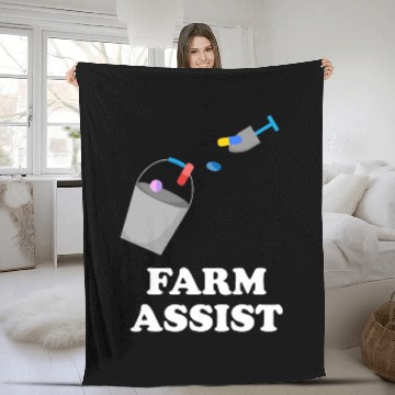 Discover Pharmacist Farm Assist Fleece Blankets