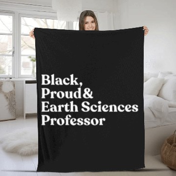 Discover Black Proud Earth Sciences Professor Baseball Tees Fleece Blankets