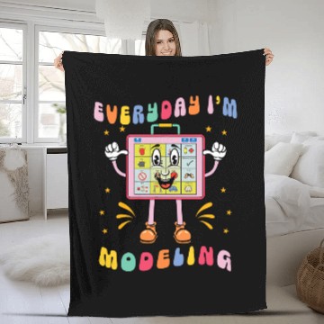 Discover AAC SLP Speech Language Pathologist Everyday Im Modeling Baseball Tees Fleece Blankets