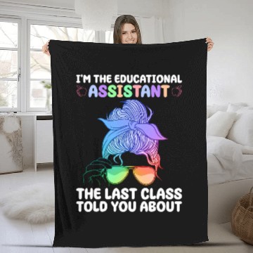 Discover Educational Assistant And Special Education Teacher Zip Fleece Blankets