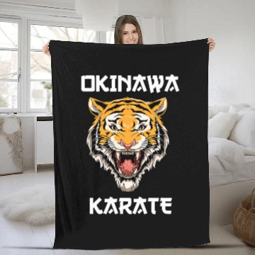 Discover Karate Tiger Head Karate Japanese Martial Arts Fleece Blankets