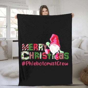 Discover Merry Christmas Phlebotomist Crew Gnome Christmas Baseball Tees Fleece Blankets