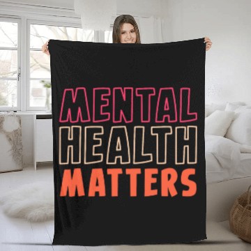 Discover Mental Health Matters Psych nurses Fleece Blankets