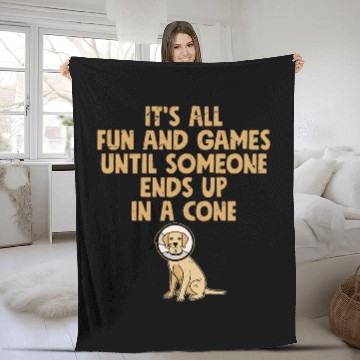 Discover Its All Fun And Games Veterinarian Vet Tech Fleece Blankets
