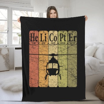 Discover Helicopter Periodic Table Elements Aviation Helicopter Pilot 4 Baseball Tees Fleece Blankets