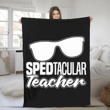Discover Teacher Learning Educator Scholar Student Special Education Zip Fleece Blankets