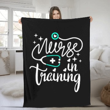 Discover Funny Nursing Student Future nurses Life nurses In Training Fleece Blankets