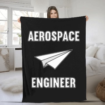 Discover Funny Paperplane aerospace engineer Fleece Blankets