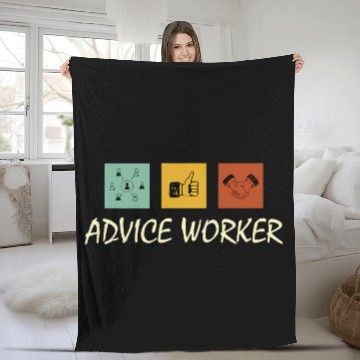 Discover Doctor nurses Worker Expert labor Advice Worker Fleece Blankets