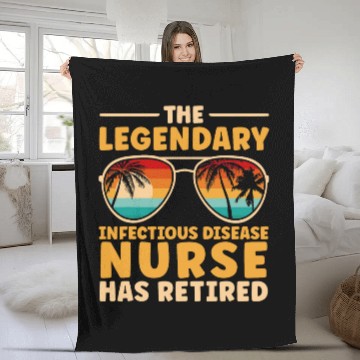 Discover Retired Infectious Disease nurses Retirement Fleece Blankets