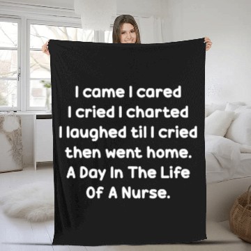 Discover Funny nurses Nursing Student 3 Fleece Blankets