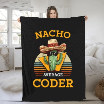 Discover Nacho Average Coder Mexican Software Programmer Funny Joke 1 Baseball Tees Fleece Blankets