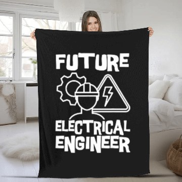 Discover Future Electrical Engineer Electrician Engineering Student Baseball Tees Fleece Blankets