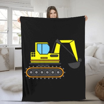 Discover Construction Site Gift Idea Construction Crawler Excavator Baseball Tees Fleece Blankets