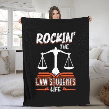 Discover Rocking The Law Student Life Baseball Tees Fleece Blankets