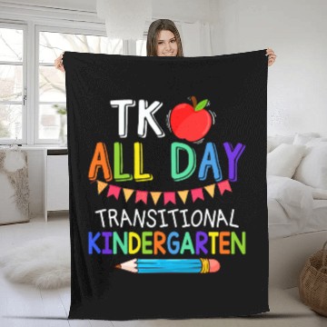 Discover TK All Day Transition Kindergarten Teacher Student Baseball Tees Fleece Blankets