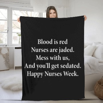 Discover Funny nurses Nursing Student 9 Fleece Blankets