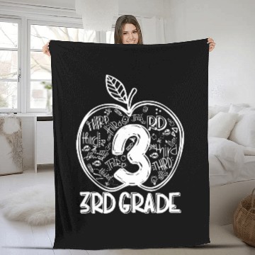 Discover Third Grade Squad Kids Teacher Team 3rd Grade Back to School Zip Fleece Blankets