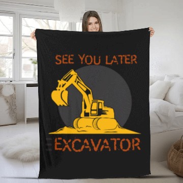 Discover Construction Site Engineer Gift Construction Worker Baseball Tees Fleece Blankets