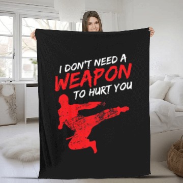 Discover Japanese Martial Arts Karate 5 Fleece Blankets