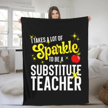 Discover To Be A Substitute Teacher Substitute Teaching 2 Fleece Blankets