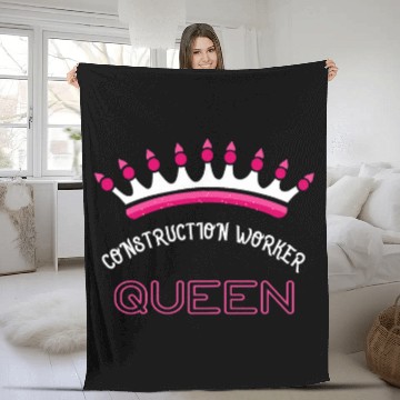 Discover Construction Worker Queen Zip Fleece Blankets